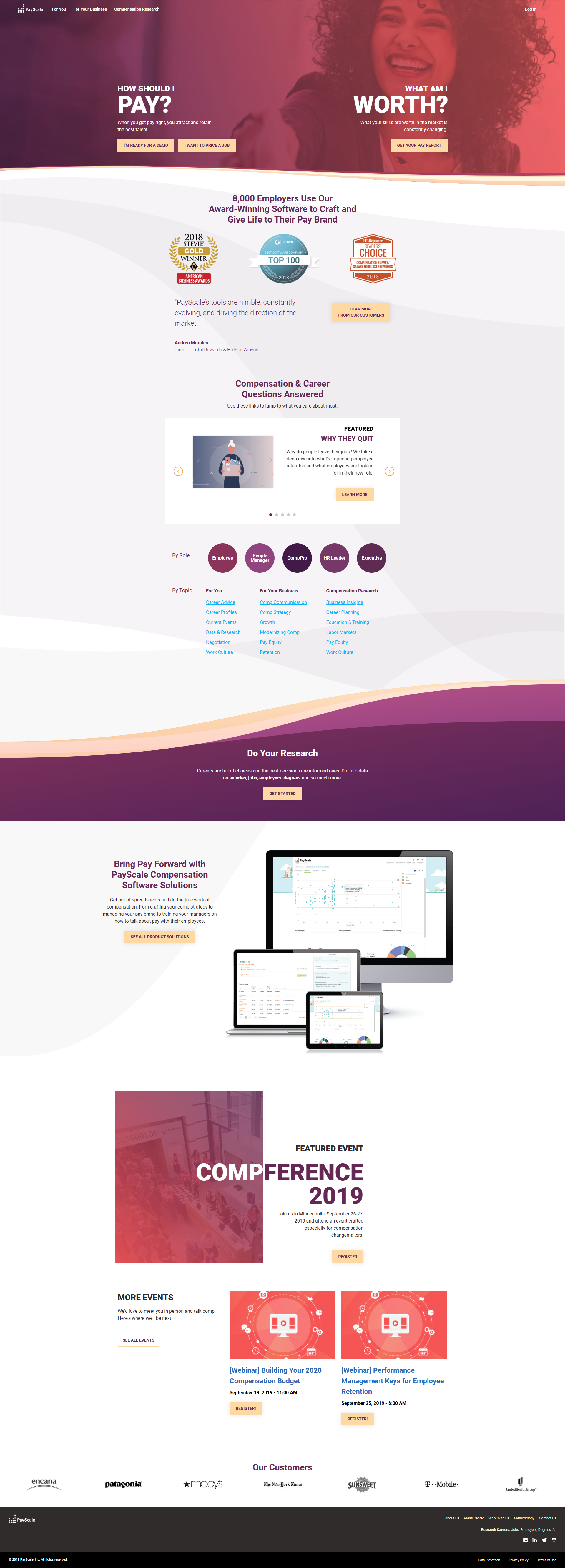 PayScale Website Redesign